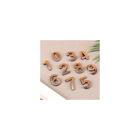 10pcs 5cm Numéros de Boîte aux Lettres pour l'Extérieur, 0-9 Numéros Boîte aux Lettres Autocollants de Numéros d'Adresse de Porte Auto-Adhésifs pour Appartement Maison Chambre Bureau