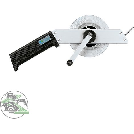 Gabelbandmass GM50B 50m Rahmenbandmaß für Senklotmessung mit langem Aufrollgriff (1/3)