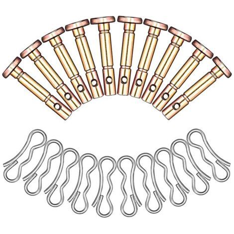 Pack of 20 shear bolts and pins for snowblowers 738-04124, 714-04040