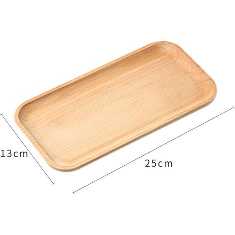 Plate En Bois - Plateau En Bambou Pour Tasse Ou Dessert - Usage Table Intérieur Et Événements - 1 Pièce (1/4)