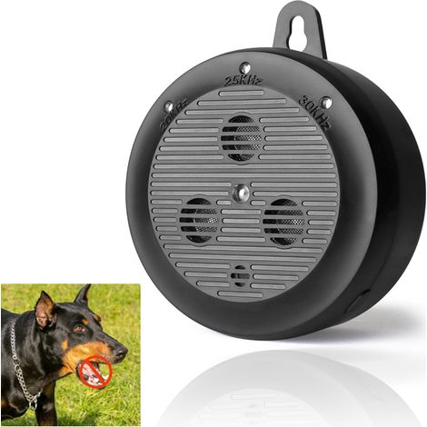 Nouveau modèle de dissuasion à ultrasons pour chiens – Contrôle anti-aboiement auto-activé pour petits et grands chiens, design étanche rechargeable, portée de 10 m, aide à l'entraînement (1/5)