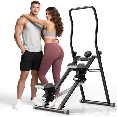 Stepper d'escalade Machine d'exercice avec résistance pour la Maison Cardi Exercice Pliable (1/5)