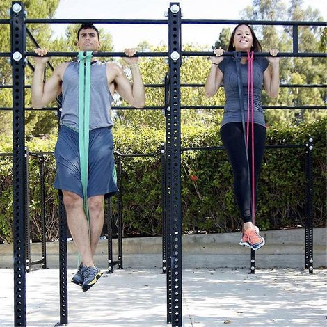 Bande élastique de fitness verte pour tractions -- (1/5)