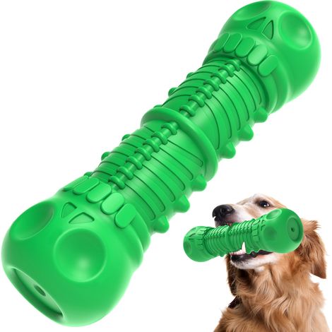Jouet pour chien qui aboie, idéal pour les chiens qui mâchent vigoureusement. Jouet à mâcher résistant, adapté aux chiens de grande et moyenne taille. Jouet pour chien en caoutchouc résistant et durab