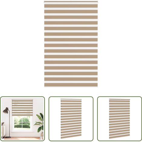 Doppelrollo -  Doppelrollo Sandbraun 150x200 cm Stoffbreite 145,9 cm Polyester (1/5)