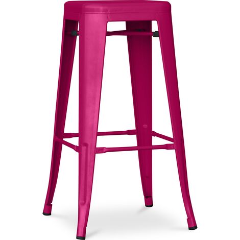 Barhocker - Industriedesign - 76cm - Neuauflage- Stylix Fuchsia