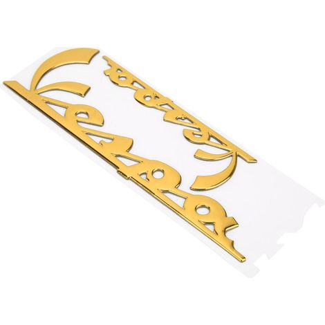 Autocollant emblème relief pour scooter Vespa GTS300 LX125 LX150 IE Sprint Primavera 300 LX LXV jaune vif (1/5)