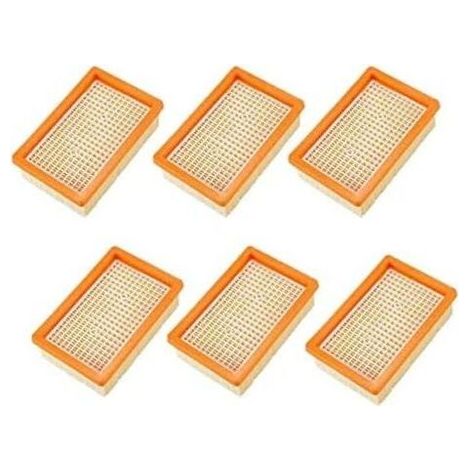 6er-Pack Filter für Kärcher Staubsauger MV4, MV5, MV6, WD4, WD5, WD6, Ersatzteile, Leberfilter (1/5)
