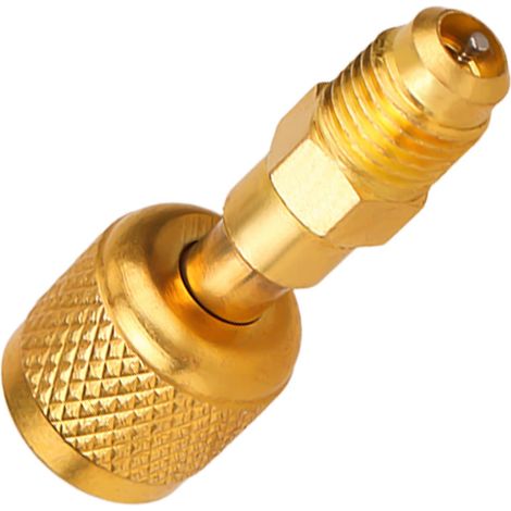 Adaptateurs Laiton R32 R454B, Filetage Inversé Femelle 1/4" vers Mâle Raccord Refrigerant à Faible Perte pour R-454B/R-32 A2L HVAC Mini-Split Systèmes et Réservoirs (1/5)