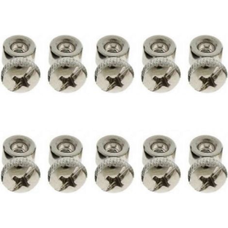 Kit de 10 vis réglables pour câble de remplacement de corde à sauter rapide (argenté) (1/5)