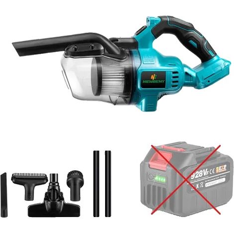 Elektrischer Staubsauger, kabellos, hohe Saugkraft, kein Akku erforderlich (1/2)