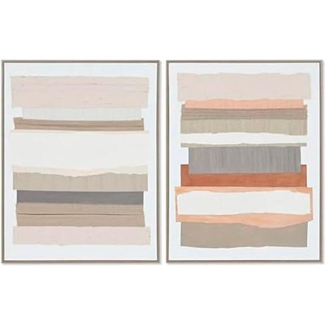 Tableau - HOME ESPRIT - Urbain - Multicolore - 2 unités - 62,3 x 4,5 x 82,3 cm