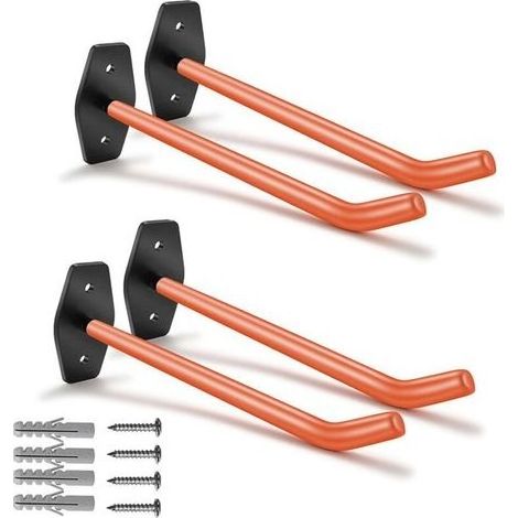 Support Mural pour Pneus Porte-Pneu pour Montage Mural Paroi De Support De Jante pour Pneus De Voiture, Outils De Jardin, Jantes en Aluminium avec Vis Et Chevilles Set De 4 PièCes (1/5)