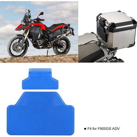Coussin arrière en caoutchouc, sacoche de malle passager, dossier accessoire compatible F800GS (Bleu) (1/5)