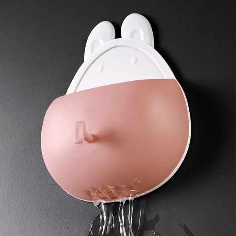Étagère murale de salle de bain, porte-brosse à dents mural sans perçage, support de rangement pour dentifrice et brosses à dents. (1/3)