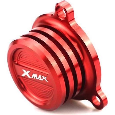 Compatible with Yamaha Xmax250 ABS/300/400 Modified CNC Oil Filter Cap Protector Cover Accessories( Red one) (1/5)