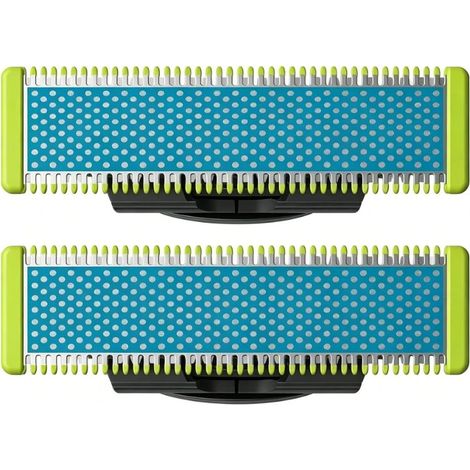 Elektrische Herrenrasierer - Für PHILIPS - Philips OneBlade Ersatzklingen für Gesicht und Körper (2er-Pack / Anti-Reibungs-Klingen) (1/5)