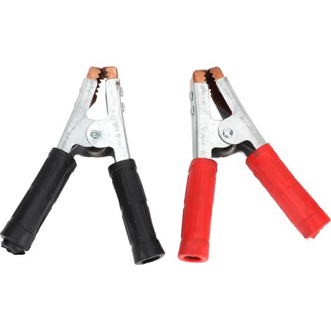 Lot de 2 pinces de mise à la terre chromées professionnelles pour le serrage de pièces à souder (1/5)