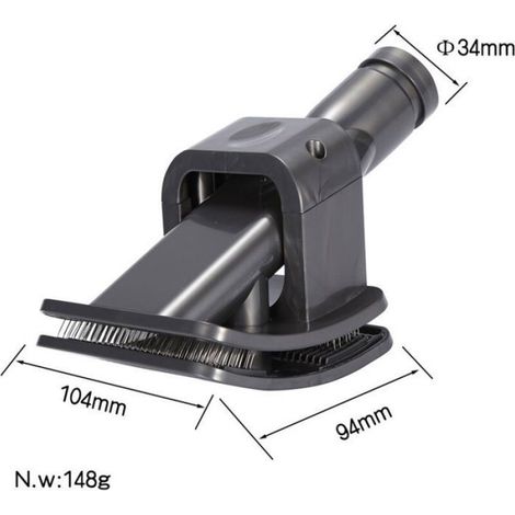 Brosse Nettoyage Poils Animaux - Compatible Avec Aspirateurs Dyson V6 DC52 DC59 DC62 - Pour Chiens Et Chats À Poils Moyens Ou Longs - 1 Pièce (1/5)