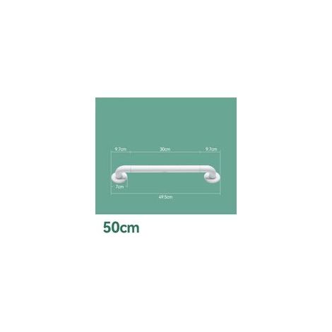 Barres d'Appui pour Salle de Bain avec Cercles Lumineux - Antidérapante Ultra Adhérente pour Personnes âgées, Handicapées, Enceintes - 50cm