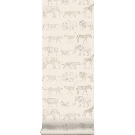 Art for the Home - Vliestapete - Safari - Beige - 10mx53cm (1/5)