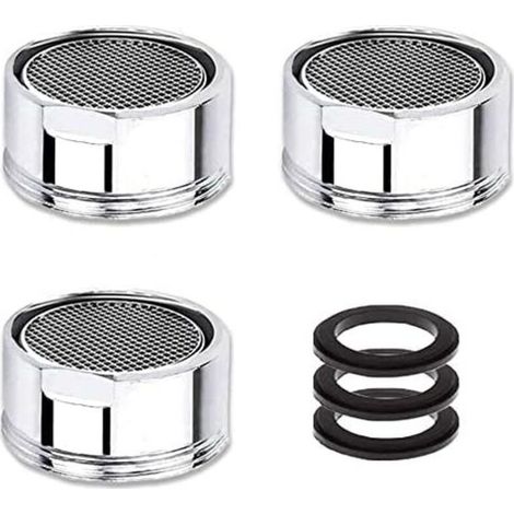 Mousseur Robinet M22/M21,5, 3 Pièces Aerateur Robinet Economie D'eau Avec Filtre en Acier Inoxydable, Aérateur de Filtre a Eau Robinet(21,5mm Filetage Mâle)-AIMOONSA (1/4)