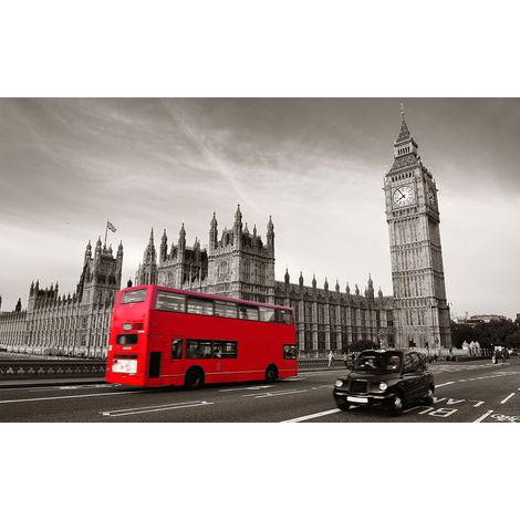 Affiche londres bus, 60x40cm - made in France (1/5)