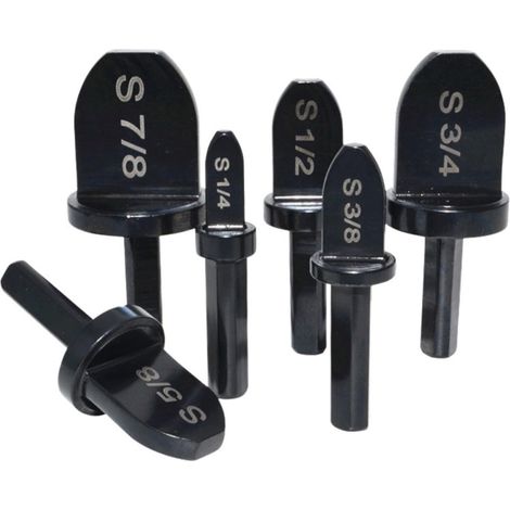 Kit D'outils à Évaser le Cuivre Portable Noir 6 Pièces en Acier à Roulement pour Tuyaux de Cuivre, Camping et Climatisation Positionnement Précis (1/5)