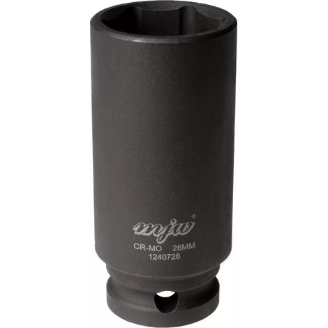 MJW Vaso de impacto 1/2"" hexagonal largo 26 mm (1/3)