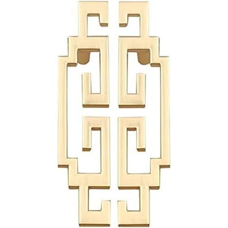 BEBUSINGOTO 2 piezas tiradores de cocina dorados de 96 mm de centro a centro, brillantes, para muebles de armario, aparador, baño, cocina, dormitorio y cajón (tornillos incluidos). (1/5)