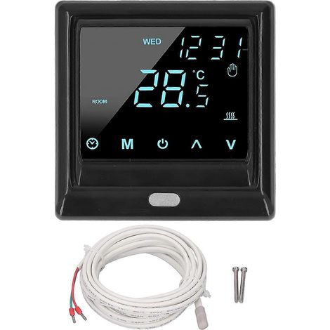 Intelligenter Temperaturregler mit LCD-Touchscreen, App-Fernbedienung und Bluetooth-Smart-Thermostat AC8