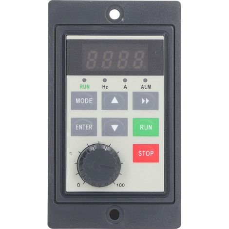 Variateur de fréquence, convertisseur monophasé/triphasé 220 V CA pour la commande de vitesse d'un moteur de 0,75 kW (1/5)