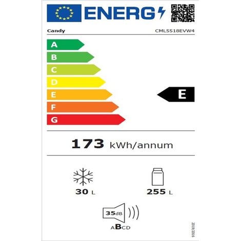 Réfrigérateur 1 porte Candy CML5518EVW4 (1/2)