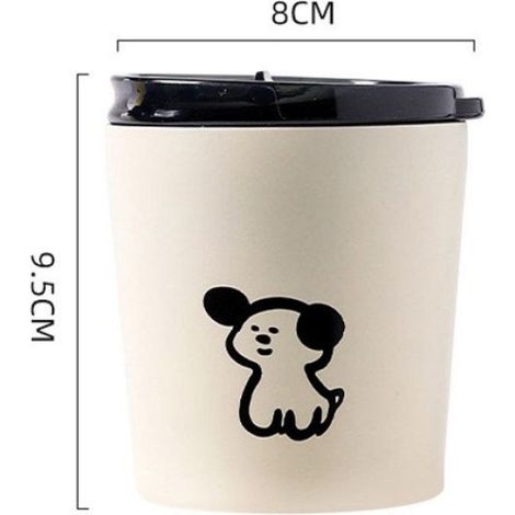 Tasse isotherme - - Petite tasse - Acier inoxydable - Motif chiot mignon (1/5)