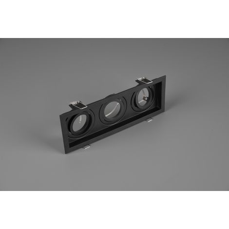 Spot Encastrable Rectangulaire Kenai 3xGU10 Noir L25 cm Trio Lighting (1/3)
