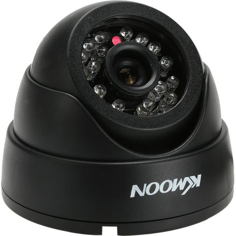 Caméra de surveillance intérieure 1200 TVL avec vision nocturne, capteur CMOS 1/3" IR-CUT et système NTSC (1/2)