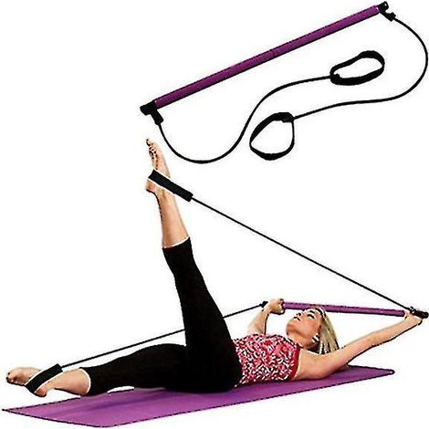 Barre de traction pour yoga et Pilates - 91 x 85 x 5 cm - Rose (1/5)