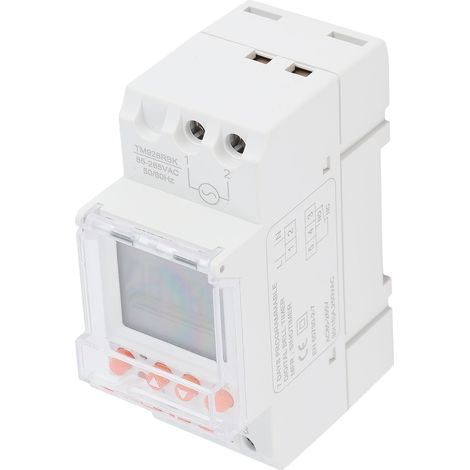 Minuterie programmable analogique avec rétroéclairage LCD, unité de contrôle domotique, 85–265 V, 30 A (1/5)
