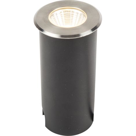 Encastré de sol extérieur COLOSS 1 rond inox 4000K 500lm 5W - EUROPOLE - 53981