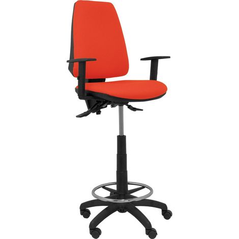 Sgabello Elche S bali arancio scuro arancio scuro braccioli regolabili