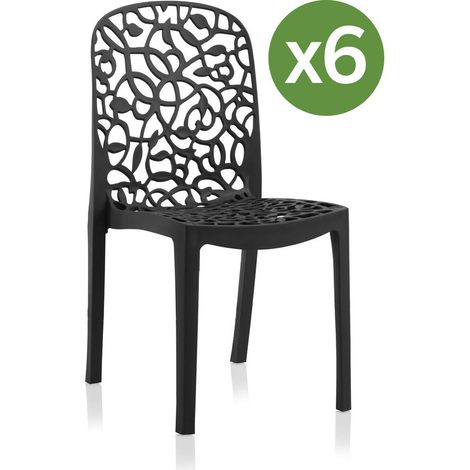 Mobili da giardino habitat-et-jardin flora impilabile resistente alle intemperie