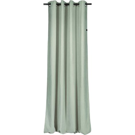 SCHÖNER WOHNEN Rideau à œillets opaque PEACHY - 1 pièce 130x250 cm, jade