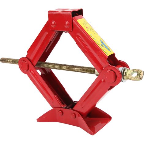 Cric hydraulique rouge 0,5 tonne pour changement pneu voiture - Outil mécanique garage et dépannage