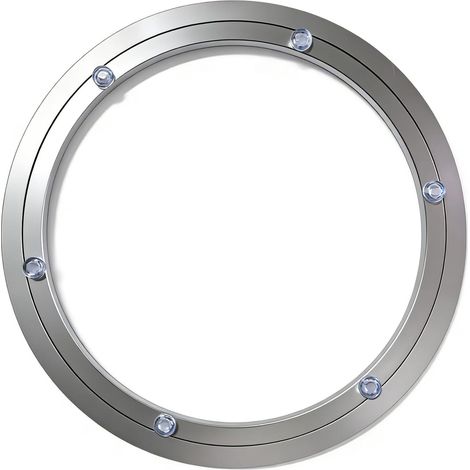 Plateau tournant rond Roulement à billes Plateau tournant en alliage d'aluminium (12 pouces) (1/5)