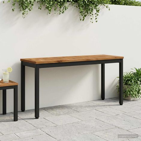 vidaXL Banco de jardín 108,5 x 35 x 45 cm Madera de Acacia Sólida (1/5)