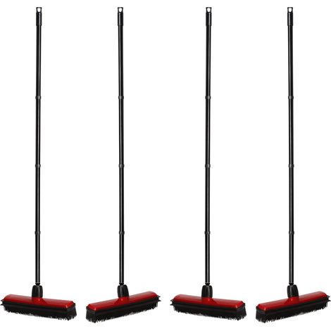 4x Novaliv Staubbesen Besenkopf mit Stiel