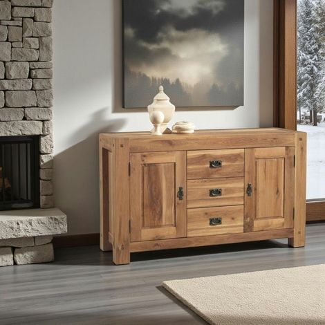 Buffet 2 portes chêne massif 150cm FJORD (1/4)