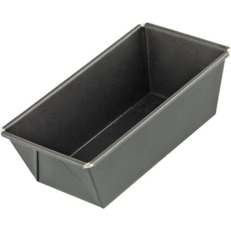 Mini Moule à Cake 20 cm, Moule à Gâteau Rectangulaire, Brioche, Pâtisserie, Acier (1/3)