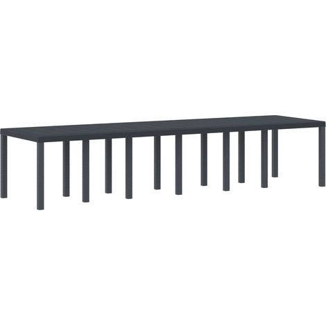 Maison Exclusive - Tavolo da Giardino Antracite 350 x 100 x 74 cm polyrattan (1/5)