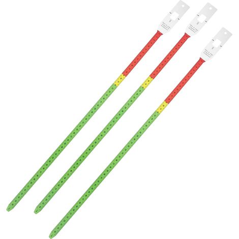 EXCEART Mètre Ruban Pédiatrique Flexible 56 Cm en Polypropylène sans Odeur pour Mesure Tête et Bras Garçon et Filles, Lot de 3 Set de Pièces, Accessoires Santé et Confection Textile, (1/5)